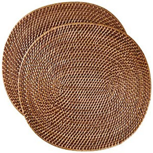 Manteles Individuales redondos de ratán para mesa de cocina, posavasos para el hogar, decoración artesanal, placas de cargador de ratán, mimbre, nueva colección - Product Image 2