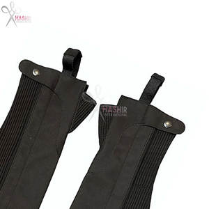 Polainas Ecuestres Negras Premium Unisex para Adultos, de Cuero Sintético Amara, con Cierre de Cremallera, HASHIR INTERNATIONAL - Product Image 3