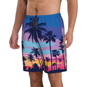 Pantalones cortos de playa con estampado sublimado personalizado de verano, traje de baño de poliéster 100% de secado rápido, pantalones cortos transpirables - Product Image 2