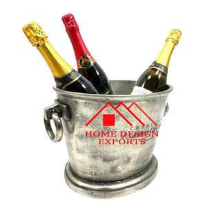 Seau à glace en aluminium nickelé avec support et logo personnalisé, idéal pour les grandes boissons - Product Image 4