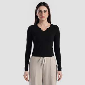 Rush Fit Black Yoga <b>Top</b> - Product Image 1