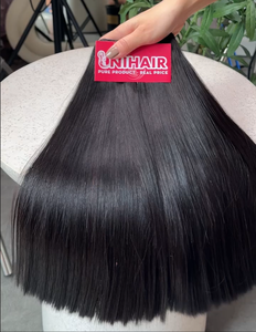 ผมดิบแท้แบบ100% ผมมนุษย์สองชั้นมัดผมมนุษย์ผมตรงจากเวียดนาม - Product Image 1