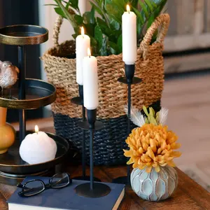 Soporte de vela Nuevo diseño Portavelas de metal para decoración del hogar Nuevo portavelas con acabado vintage en precio al por mayor - Product Image 4