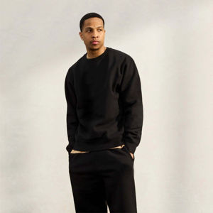 Pull-over à épaules tombantes surdimensionné personnalisé Sweat-shirt à col rond en coton épais avec motif uni imprimé pour l'hiver Nouvel usage vestimentaire - Product Image 3