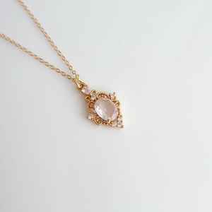 Collar de Filigrana Vintage con Circonita Cúbica de Alta Calidad, Plata de Ley 925, Chapado en Oro de 14k, Sin Níquel, Sin Plomo, Certificado IGI - Product Image 1