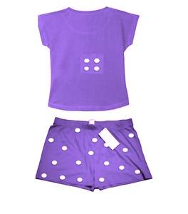 ชุดนอนสตรีแขนสั้นพิมพ์ลาย,กางเกงขาสั้นปรับแต่งการผลิต Daisyapparel In India - Product Image 1