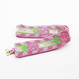 Bolsa bordada con cuentas para cinturón de correa de cuentas de Semillas de amor con bordado a todo color para uso navideño en India - Product Image 1