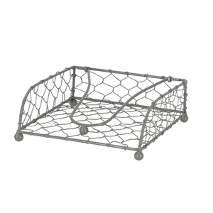 Dining Table Decor Stainless Steel Wire Tissue Dispenser Modern Square Metal <b>Napkin</b> <b>Holder</b> With Weighted Arm For Hotel Supply - Product Image 4