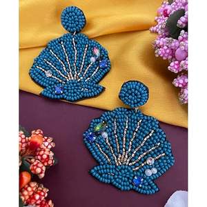 ต่างหูลูกปัดทำด้วยมือสุดอินเทรนด์สำหรับผู้หญิงเครื่องประดับแฟชั่นแบบห้อยๆน้ำหนักเบาของขวัญ - Product Image 1