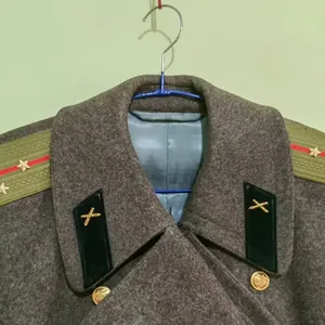 Customized Vintage Soviet Army Wool Overcoat Classy USSR Shine Military Woolen Officer's Coat Artillery Officer Overcoat.