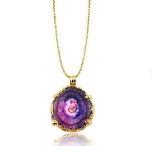 Meilleure qualité Offre Spéciale naturel solaire quartz Druzy pendentif pierre précieuse pendentif pour femme | Pendentif pour elle - Product Image 2