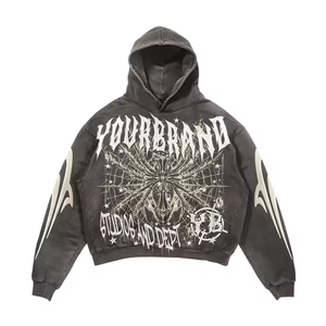 Chándales de algodón para hombre, chándal deportivo de poliéster 100%, de algodón con capucha y conjuntos de pantalones de chándal Jogger, pantalones y chándales Cargo Unisex - Product Image 4