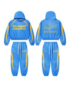 Sportswear's Gym Fitness Tech Fleece <b>Green</b> Color Training Tracksuits <b>Men</b> Two Piece Set Custom Printed Design Jogging <b>Suit</b> <b>Men</b> - Product Image 3