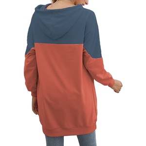 Wholesale Cheap Price Women's Pullover Hoodie Full Sleeve <b>Drop</b> shoulder Drawstring Hoodie 100% Cotton Heavyweight Women's Hoodie - Product Image 2