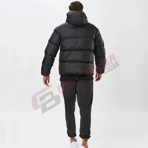 Chaqueta Acolchada con Capucha para Hombre, Nueva Colección, Logotipo Bordado Personalizado, Cuello Alto, Venta al Por Mayor, Estilo Urbano, Impermeable, Transpirable, para Invierno - Product Image 6