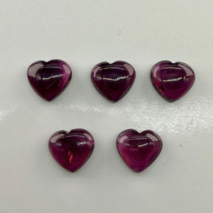 Tourmaline rose 11x12mm coeur Cabochon pierre précieuse naturelle en vrac pour la fabrication de bijoux - Product Image 1
