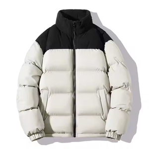 Veste matelassée en duvet personnalisée, veste matelassée d'hiver chaude, vente en gros, veste matelassée grande taille pour homme - Product Image 3