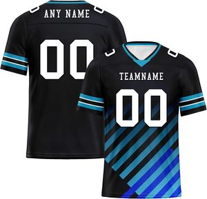 Custom Vintage American Football Streetwear Jersey Short Set Crop Oversized Breathable Quick Dry 100% <b>Polyester</b> <b>T</b>-<b>Shirts</b> Plus - Product Image 1