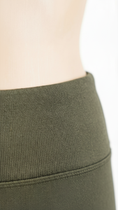 Leggings Deportivos de Cintura Alta Color Caqui Musgo para Mujer, Pantalones de Yoga de Compresión Personalizados OEM, Ropa Deportiva - Product Image 6