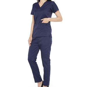 Ventes chaudes, ensembles de blouses médicales unisexes de haute qualité, couleur et logo personnalisés, mélange de coton, uniformes d'hôpital - Product Image 3