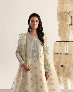 ชุดเดรสทำงานผู้หญิงคุณภาพเยี่ยมทันสมัยปี 2025-2026 ผ้าฝ้ายซาลวาร์ คามีซ ล่าสุดสำหรับงานปาร์ตี้ 012243 - Product Image 3