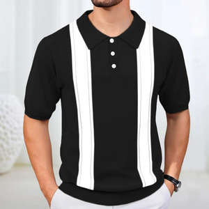 Camisa de Hombre Nueva a la Moda, Transpirable, Tejida, de Longitud Regular, 100% Algodón, Lisa, Informal - Product Image 2