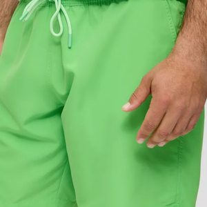 Shorts chauds en polyester 100% de haute qualité Poches fendues Cravates à cordon de serrage Coupe régulière-Logo personnalisable Solid High Street Plain Dyed - Product Image 6