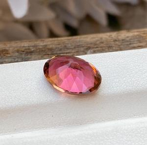 Loupe หินพลอยสีชมพูบริสุทธิ์บริสุทธิ์สูง2กะรัตได้รับการรับรองคุณภาพ AA อัญมณีหลวมทัวร์มาลีนธรรมชาติที่ยอดเยี่ยม - Product Image 5