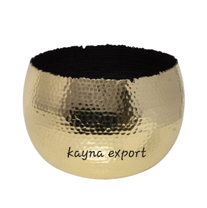 Jardinière décorative en métal couleur cuivre avec support noir Jardinière de décoration intérieure et extérieure Jardinière de fournitures de jardin - Product Image 5