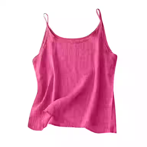 Nuevo trato para mujer sin mangas tejido cuello redondo tanque Cami Color sólido alta calidad Hogar y vestido de noche Bangladesh hecho precio de fábrica - Product Image 5