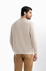 Sudadera de manga larga con cuello redondo para hombre, sudadera de lana orgánica, Jersey de algodón puro para hombre, ligero, fabricado por Huzaifa Products - Product Image 4