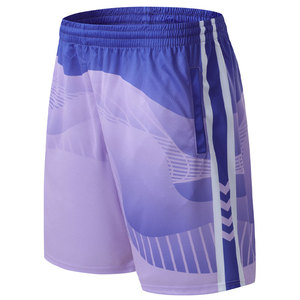 Short de basket-ball personnalisé pour hommes avec logo brodé par sublimation vente en gros OEM service style décontracté - Product Image 2