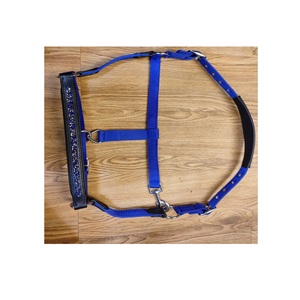 Bandeau nasal réglable en nylon Design intelligent avec selle anglaise en pierre de roche Style toutes tailles et couleurs pour chevaux - Product Image 1