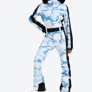 Personalizado nuevo traje de esquí profesional de una pieza chaqueta de esquí impermeable a prueba de viento cálido traje suelto de esquí para hombres y mujeres ropa deportiva - Product Image 4