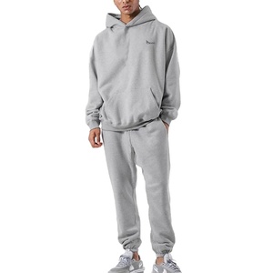 OEM Oversized Tracksuit Set Men Women Hoodie and Sweatpants Soft Fabric Casual Sportswear Breathable Quick-Dry Supplier - Product Image 5