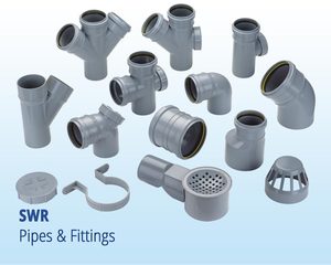 Fácil instalación PVC SWR 75 mm y 110 mm Tuberías y accesorios de drenaje de aguas residuales para eliminación y eliminación de residuos - Product Image 3