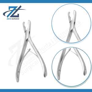Rongeur Luer Box para Huesos, Recto, Manual, 185 mm de Largo, Mordida de 8 mm, Acero Inoxidable Quirúrgico, Certificado CE, Fabricante Pakistán - Product Image 3
