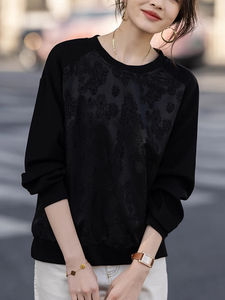 Venta al por mayor de alta calidad de los hombres French Terry Pullover sudadera logotipo personalizado bordado transpirable cuello redondo para el invierno - Product Image 3