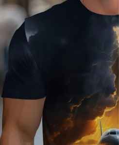 men's Essential Ultra Soft Comfortable T-Shirt Summer Eco-Friendly Appliques Denim Batik Corduroy Fabrics 100% Cotton Patches - Product Image 2