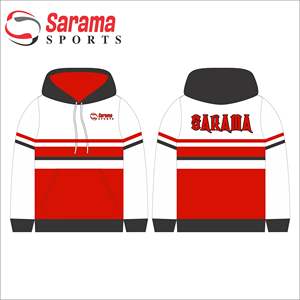 Pull à capuche blanc pour homme, maillot de hockey, brodé, avec lacets, nouvelle collection 2022 - Product Image 3