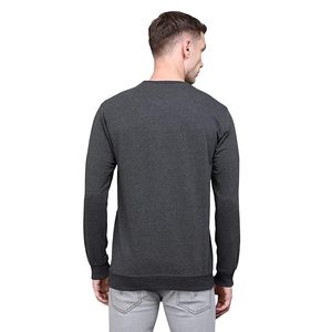 New Style Logo Custom <b>Fleece</b> Crewneck <b>Grey</b> Long Sleeve Blank <b>Mens</b> Sweatshirts customized design logo OEM - Product Image 3