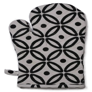 Maniques de cuisine 100% coton biologique, personnalisables, résistantes à la chaleur, motifs imprimés, écologiques et recyclables - Product Image 1