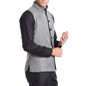 Gilet pour hommes de qualité supérieure sur mesure gilet vêtements d'extérieur en toile pour fêtes mariages disponibles en différents styles en gros - Product Image 2
