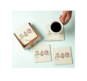 Sous-verre à thé et à café pour boire des tapis et des tampons sous-verre en bois maison vaisselle pour hôtel Restaurant vente chaude à la main - Product Image 5