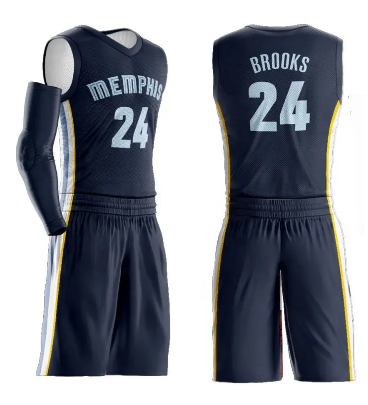 Geri dönüşümlü yeni tasarım nefes örgü basketbol üniforması en kaliteli toptan özel süblime basketbol üniforması basketbol üniforması Mens için