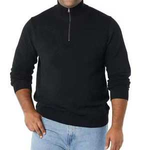 Best Premium Quick Dry Unisex Quarter Zip & Half Zip Pullover Fashionable Streetwear Autumn Wholesale - Product Image 1