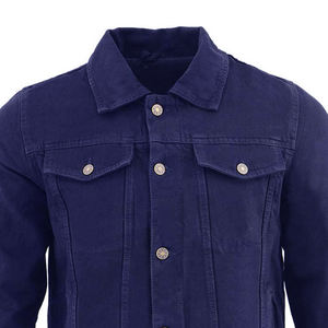 Vestes en jean pour hommes, nouvelle mode 2026, unies, simples, en gros, MOQ faible, qualité supérieure, veste d'hiver en jean pour la vente en ligne - Product Image 4