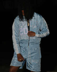 <b>Men's</b> High Quality Waterproof Shorts Track <b>Suits</b> Custom Logo New Design Windbreaker Set with Zipper Closure Streetwear - Product Image 5