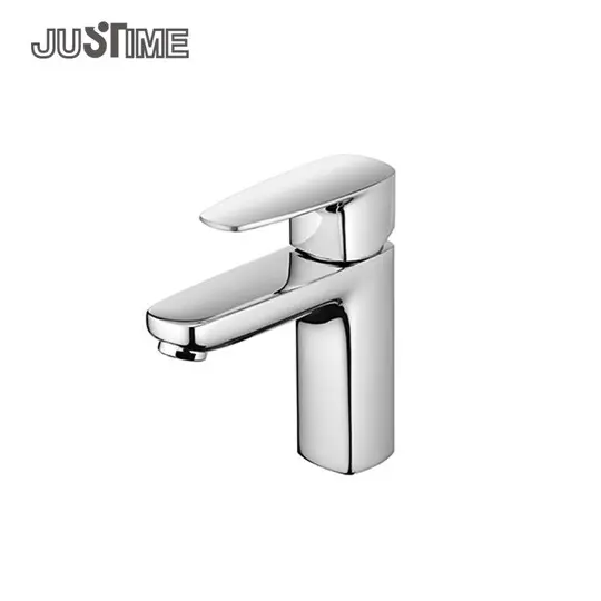 JUSTIME Brass Chrome Single Handle Basin Faucet