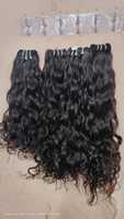 Ekstensi Rambut Manusia Remy India Mentah. Rambut manusia asli India tanpa proses, dijahit ganda dengan mesin.